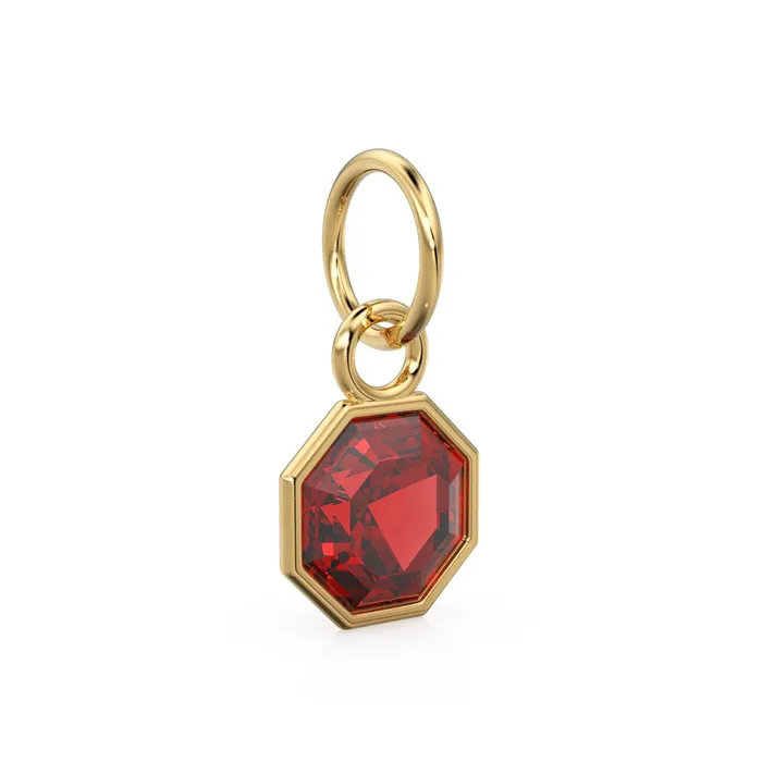 Jalvi Co Charm Necklaces 7mm 14k Yellow Solid Gold Yellow Red Ruby Charm Pendant Bezel Jewelry Finding Jalvi Co Charm Necklaces 7mm 14k Yellow Solid Gold Yellow Red Ruby Charm Pendant Bezel Jewelry Finding