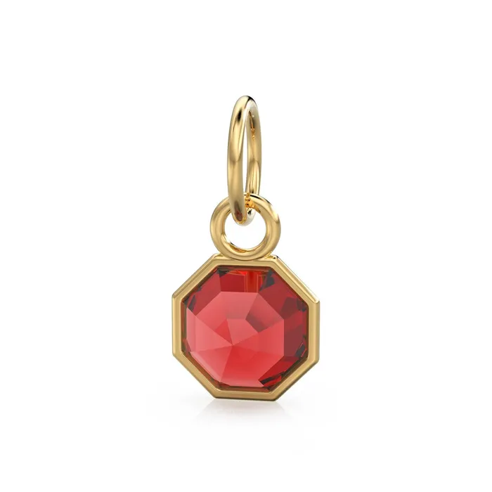 Jalvi Co Charm Necklaces 7mm 14k Yellow Solid Gold Yellow Red Ruby Charm Pendant Bezel Jewelry Finding Jalvi Co Charm Necklaces 7mm 14k Yellow Solid Gold Yellow Red Ruby Charm Pendant Bezel Jewelry Finding