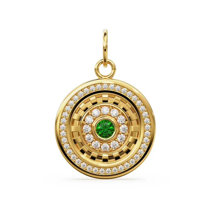 Jalvi Co Green Emerald Disc Diamond Solid Gold Charm Halo Gold Charm Prong Setting Circle Charm Real Diamond Jewelry Diamond Gold Necklace Charm Necklaces Jalvi Co Green Emerald Disc Diamond Solid Gold Charm Halo Gold Charm Prong Setting Circle Charm Real Diamond Jewelry Diamond Gold Necklace Charm Necklaces