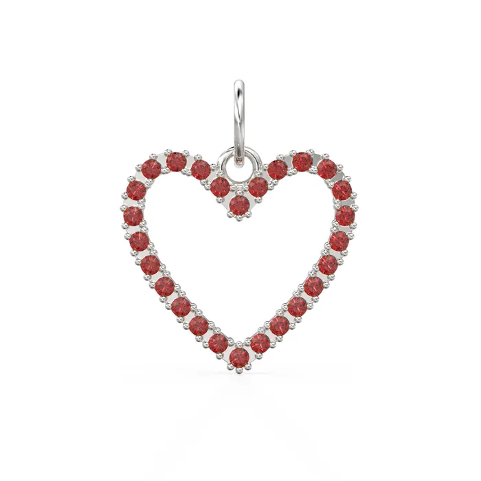 Jalvi Co Necklaces 226mm 14K solid Yellow Gold Green Red Ruby Large LOVE Heart Charm Necklace Pendant Jalvi Co Necklaces 226mm 14K solid Yellow Gold Green Red Ruby Large LOVE Heart Charm Necklace Pendant