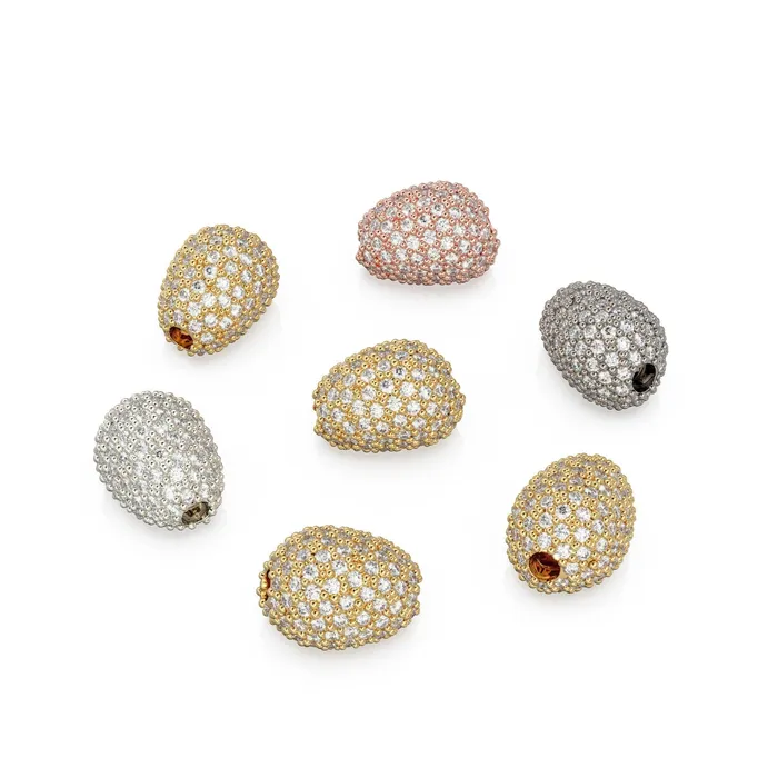 Jalvi Co Necklaces Nugget Real Diamond 18k Solid Gold Tumble Spacer Handmade Beads for Jewelry Making Charms for Bracelet Beads for Necklace Jalvi Co Necklaces Nugget Real Diamond 18k Solid Gold Tumble Spacer Handmade Beads for Jewelry Making Charms for Bracelet Beads for Necklace