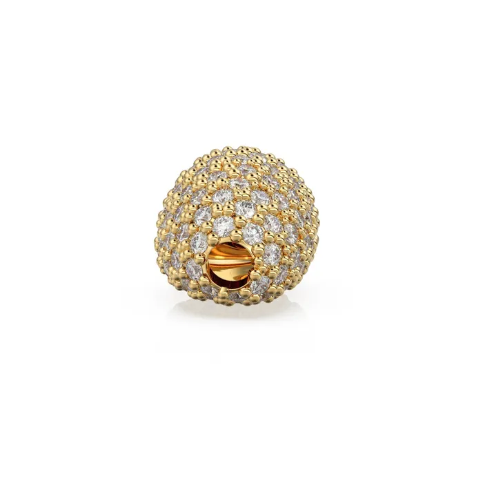 Jalvi Co Necklaces Nugget Real Diamond 18k Solid Gold Tumble Spacer Handmade Beads for Jewelry Making Charms for Bracelet Beads for Necklace Jalvi Co Necklaces Nugget Real Diamond 18k Solid Gold Tumble Spacer Handmade Beads for Jewelry Making Charms for Bracelet Beads for Necklace