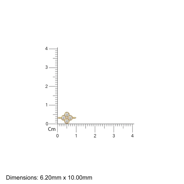 Jalvi Co PreStyled Sets 6x10mm 18k Solid Yellow Gold Brilliant Diamond Bezel Connector Spacer Finding Jalvi Co PreStyled Sets 6x10mm 18k Solid Yellow Gold Brilliant Diamond Bezel Connector Spacer Finding