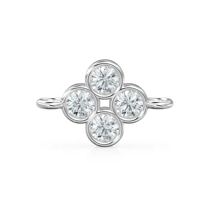 Jalvi Co PreStyled Sets 6x10mm 18k Solid Yellow Gold Brilliant Diamond Bezel Connector Spacer Finding Jalvi Co PreStyled Sets 6x10mm 18k Solid Yellow Gold Brilliant Diamond Bezel Connector Spacer Finding