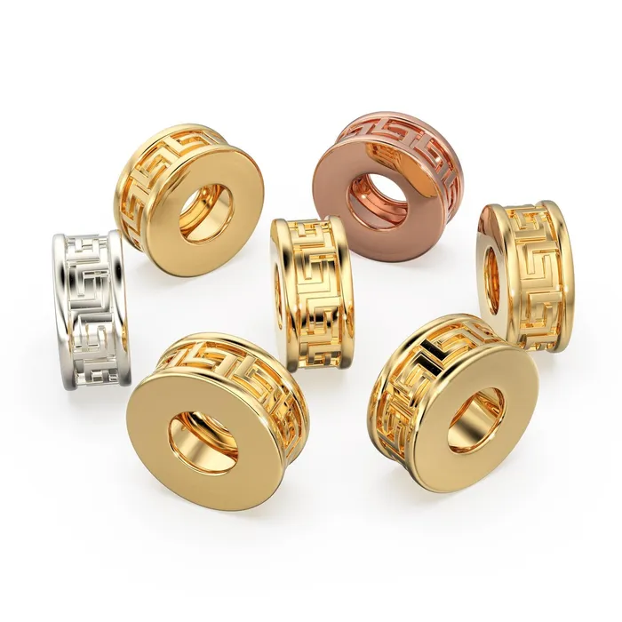 Jalvi Co PreStyled Sets 8mm Designer 18k Solid Yellow Gold Bead Fancy Spacer Handmade Findings Hefty 5mm Large Hole European Beads Jewelry Making Supplies Jalvi Co PreStyled Sets 8mm Designer 18k Solid Yellow Gold Bead Fancy Spacer Handmade Findings Hefty 5mm Large Hole European Beads Jewelry Making Supplies