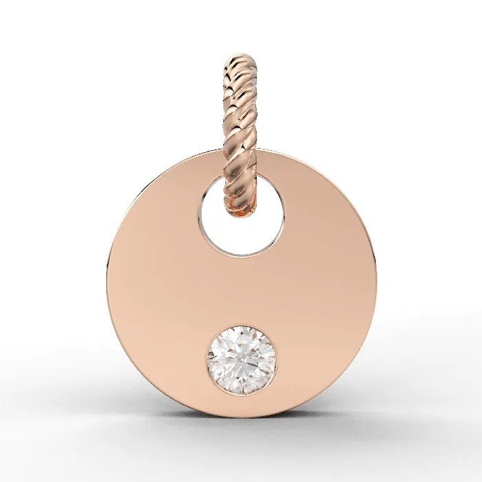 Jalvi Co PreStyled Sets Diamond Coin Disc Charm 8x8mm 18k Solid Yellow Gold Brilliant Round Finding Jalvi Co PreStyled Sets Diamond Coin Disc Charm 8x8mm 18k Solid Yellow Gold Brilliant Round Finding