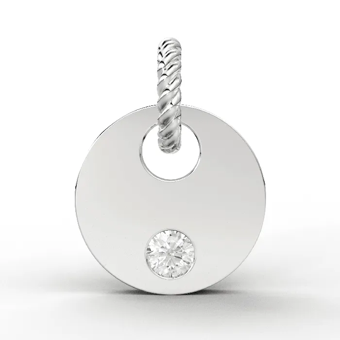 Jalvi Co PreStyled Sets Diamond Coin Disc Charm 8x8mm 18k Solid Yellow Gold Brilliant Round Finding Jalvi Co PreStyled Sets Diamond Coin Disc Charm 8x8mm 18k Solid Yellow Gold Brilliant Round Finding