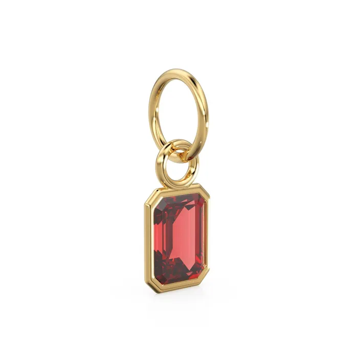 Jalvi Co PreStyled Sets Red Ruby Emerald Cut Solid Gold Charm Red Gemstone Handmade Gold Pendant 14k Solid Yellow Gold July Birthstone Jewelry Making Findings Jalvi Co PreStyled Sets Red Ruby Emerald Cut Solid Gold Charm Red Gemstone Handmade Gold Pendant 14k Solid Yellow Gold July Birthstone Jewelry Making Findings