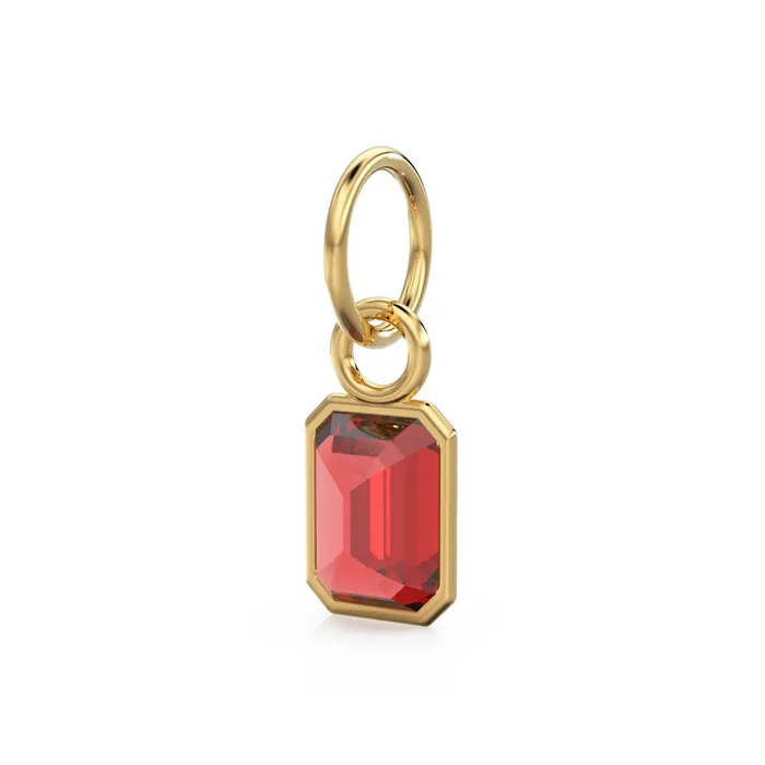 Jalvi Co PreStyled Sets Red Ruby Emerald Cut Solid Gold Charm Red Gemstone Handmade Gold Pendant 14k Solid Yellow Gold July Birthstone Jewelry Making Findings Jalvi Co PreStyled Sets Red Ruby Emerald Cut Solid Gold Charm Red Gemstone Handmade Gold Pendant 14k Solid Yellow Gold July Birthstone Jewelry Making Findings