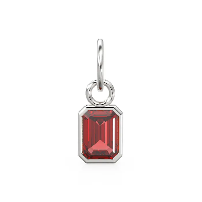 Jalvi Co PreStyled Sets Red Ruby Emerald Cut Solid Gold Charm Red Gemstone Handmade Gold Pendant 14k Solid Yellow Gold July Birthstone Jewelry Making Findings Jalvi Co PreStyled Sets Red Ruby Emerald Cut Solid Gold Charm Red Gemstone Handmade Gold Pendant 14k Solid Yellow Gold July Birthstone Jewelry Making Findings