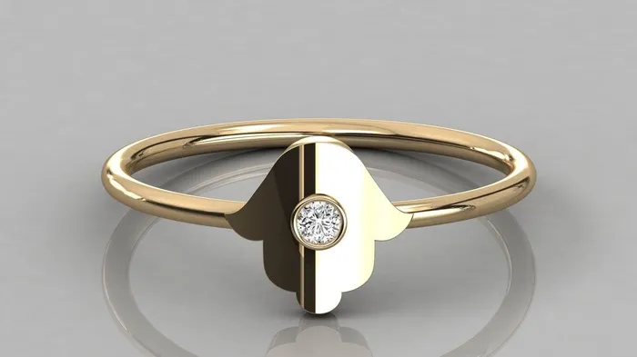 Jalvi Co Rings Hamsa Hand Diamond Band in 14k Gold Brilliant Diamond Ring Gold Band White Diamond Ring Genuine Diamond Wedding Band Jalvi Co Rings Hamsa Hand Diamond Band in 14k Gold Brilliant Diamond Ring Gold Band White Diamond Ring Genuine Diamond Wedding Band