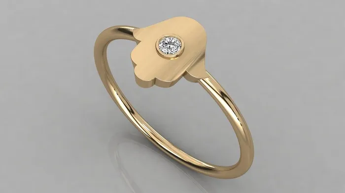 Jalvi Co Rings Hamsa Hand Diamond Band in 14k Gold Brilliant Diamond Ring Gold Band White Diamond Ring Genuine Diamond Wedding Band Jalvi Co Rings Hamsa Hand Diamond Band in 14k Gold Brilliant Diamond Ring Gold Band White Diamond Ring Genuine Diamond Wedding Band