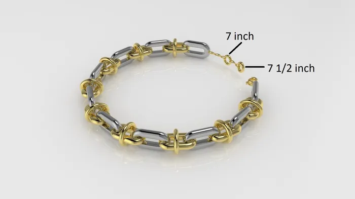 Jcm 21 jewelry Bracelets 14K Gold Bracelet long 7 or 7 12 inch