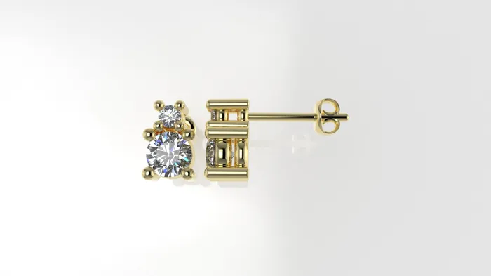 Jcm 21 jewelry Earrings 14K Gold Earrings with 4 DIAMONDS VS1 050ct STT 4Prong Push Back Jcm 21 jewelry Earrings 14K Gold Earrings with 4 DIAMONDS VS1 050ct STT 4Prong Push Back
