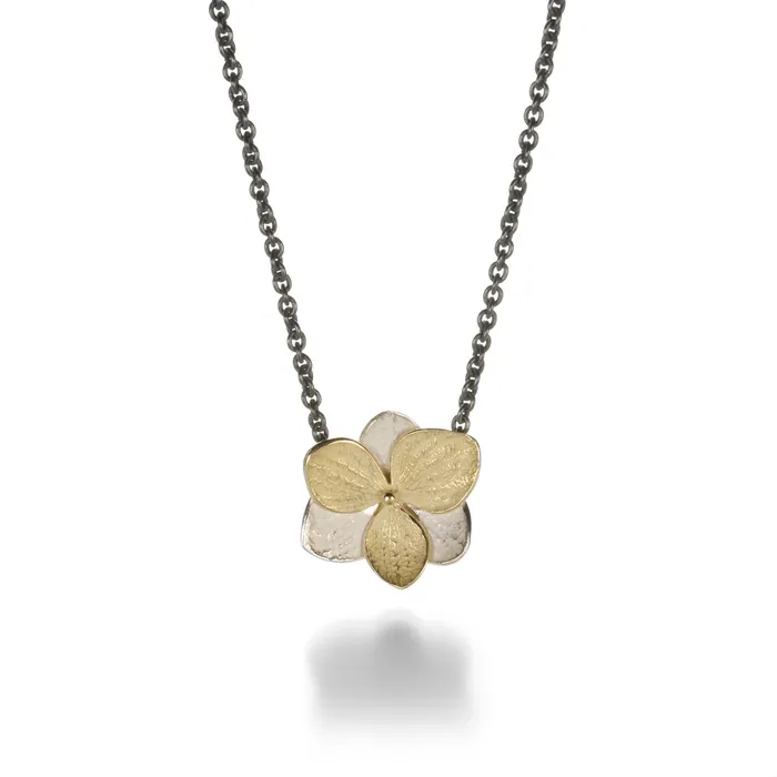 John Iversen Twin Hydrangea Pendant Necklace Necklaces