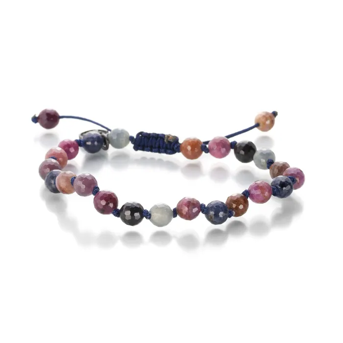 Joseph Brooks 6mm Blue and Pink Sapphire Bracelet Bracelets