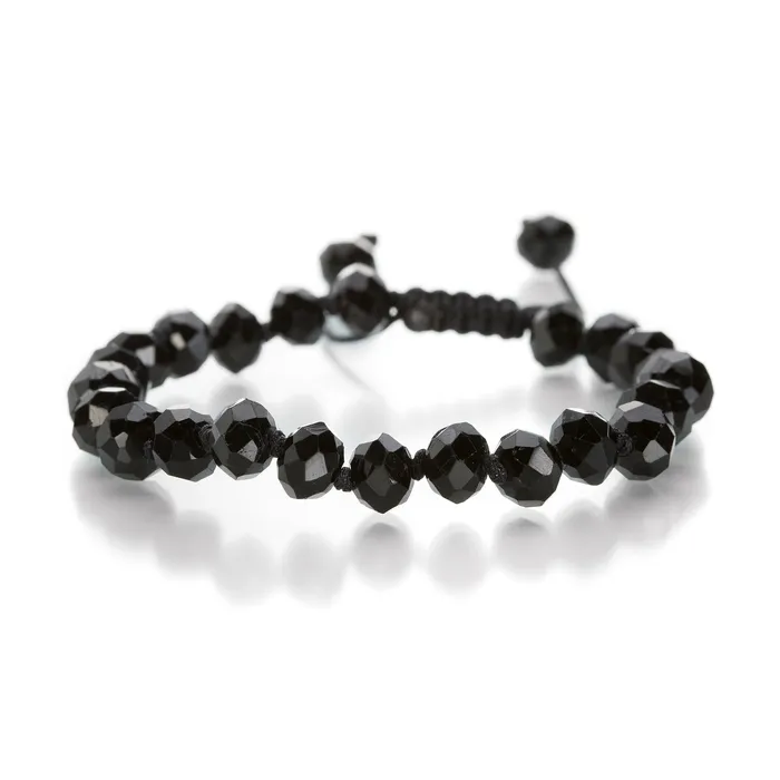Joseph Brooks Bracelets Black Spinel Bead Bracelet 8mm