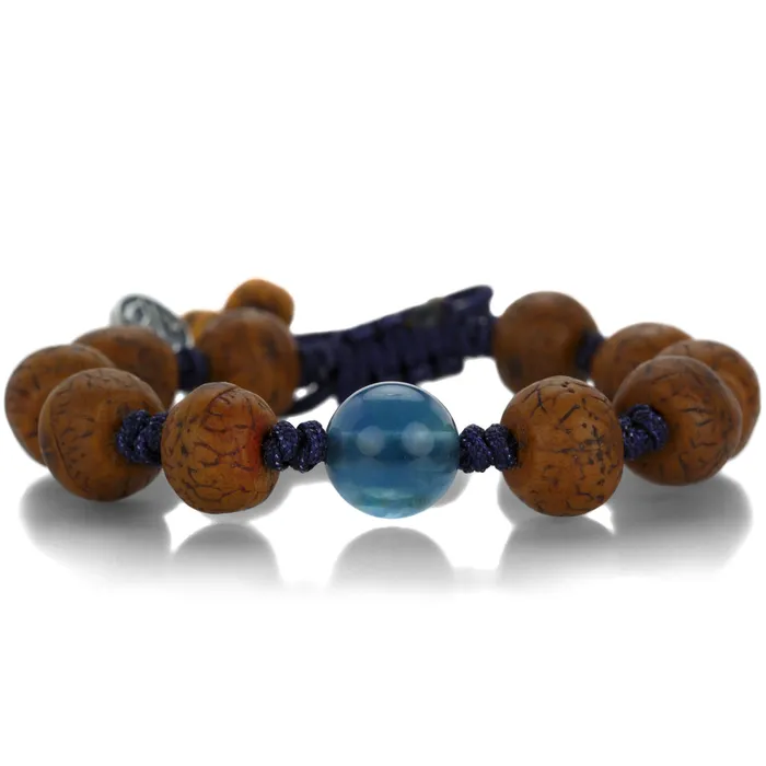 Joseph Brooks Bracelets Bodhi Seed Prayer Bead Bracelet with Fluorite