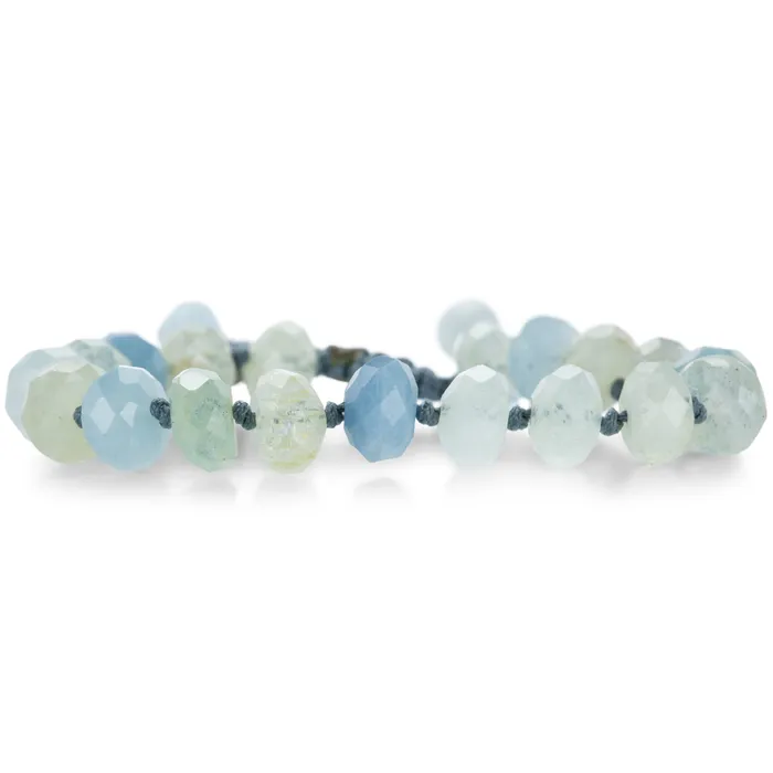 Joseph Brooks Bracelets Faceted 10mm Aquamarine Bracelet