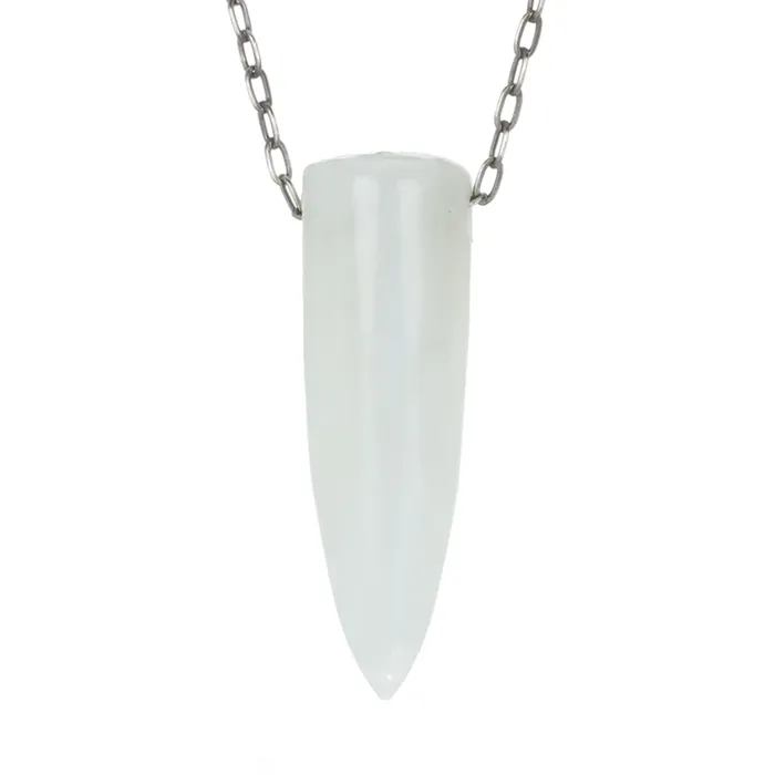 Joseph Brooks Necklaces Silver Moonstone Dart Pendant Necklace