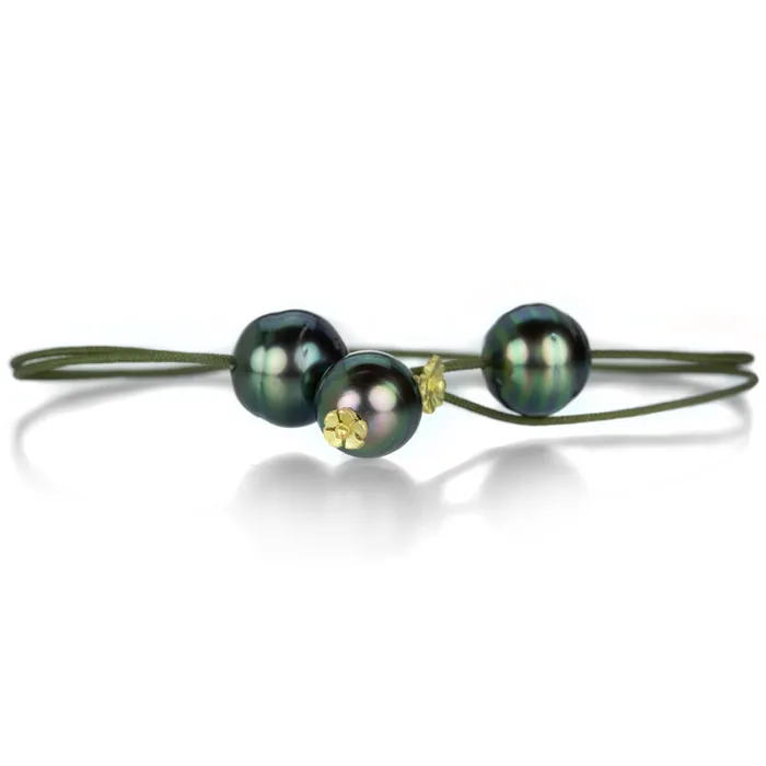 Lene Vibe Bracelets Triple Tahitan Pearl Bracelet