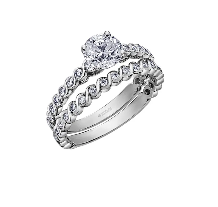 Maple Leaf Diamonds Rings 14kt White Gold 105cttw Tides Of Love Canadian Diamond Engagement Ring