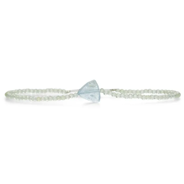 Margaret Solow Bracelets Lemon Topaz and Aquamarine Beaded Bracelet