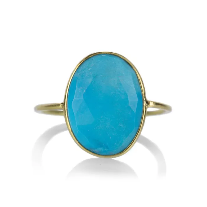 Margaret Solow Faceted Turquoise Ring Rings