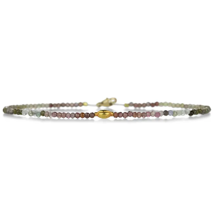 Margaret Solow Multi Sapphire and Gold Bead Bracelet Bracelets
