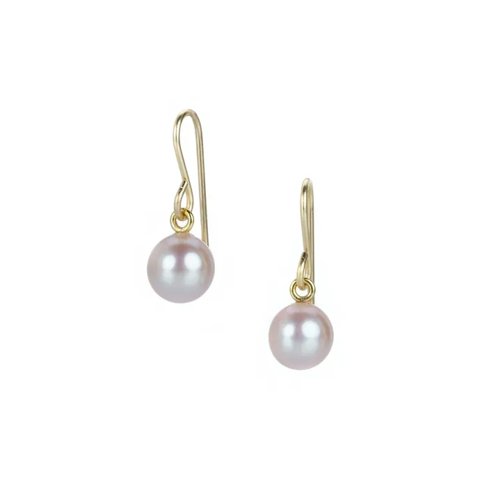 Maria Beaulieu Earrings Soft Pink Freshwater Pearl Drop Earrings