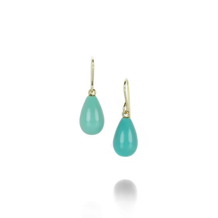 Maria Beaulieu Teardrop Turquoise Earrings Earrings