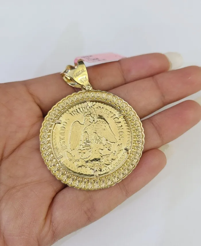 Necklaces 14k Solid Rope Chain Centanario Charm Set 4mm 1826 Inch Necklace Yellow Gold Gold and Diamond