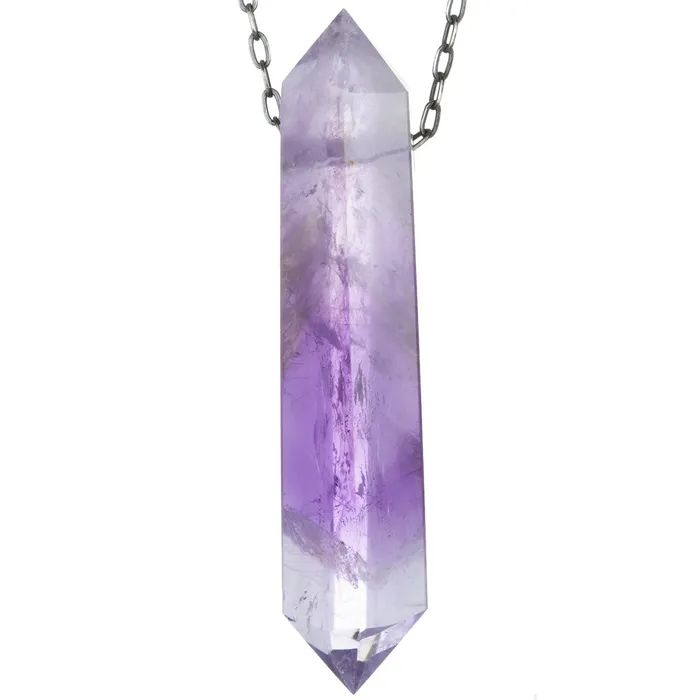 Necklaces 61mm Amethyst Crystal Necklace Joseph Brooks