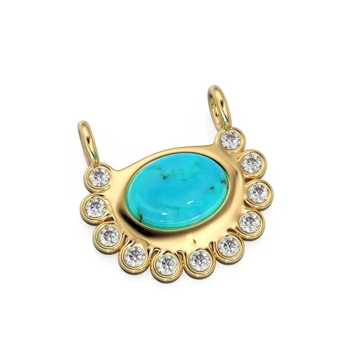 Necklaces Arizona Blue Turquoise Real Diamond Charm 18k Solid Gold Sleeping Beauty Turquoise Pendant Turquoise Necklace December Birthstone Jalvi Co Necklaces Arizona Blue Turquoise Real Diamond Charm 18k Solid Gold Sleeping Beauty Turquoise Pendant Turquoise Necklace December Birthstone Jalvi Co