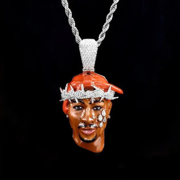 Necklaces Custom Pendant Style Tupac Shakur Bling Proud