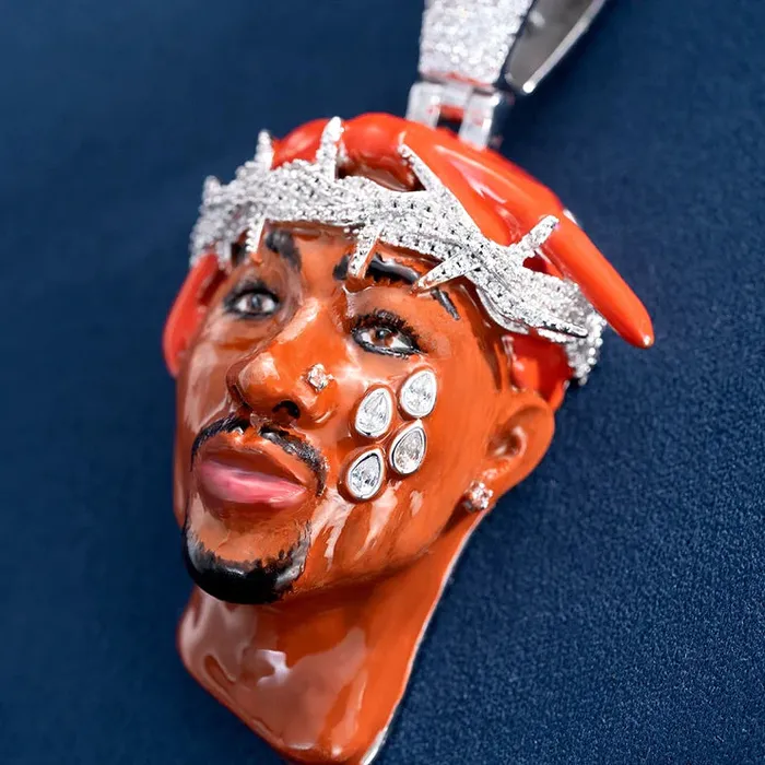 Necklaces Custom Pendant Style Tupac Shakur Bling Proud Necklaces Custom Pendant Style Tupac Shakur Bling Proud