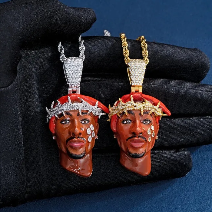 Necklaces Custom Pendant Style Tupac Shakur Bling Proud Necklaces Custom Pendant Style Tupac Shakur Bling Proud