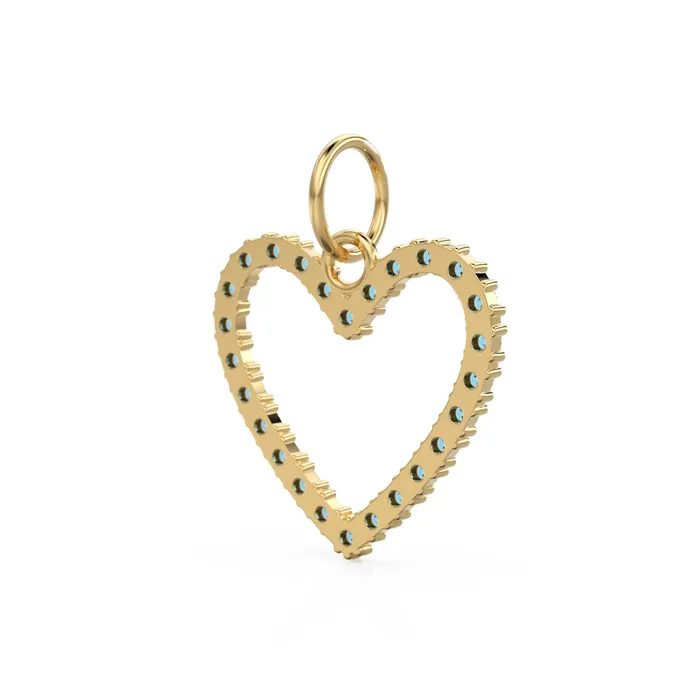 Necklaces Jalvi Co 226mm 14K solid Yellow Gold Swiss Blue Topaz Large LOVE Heart Charm Necklace Pendant Necklaces Jalvi Co 226mm 14K solid Yellow Gold Swiss Blue Topaz Large LOVE Heart Charm Necklace Pendant