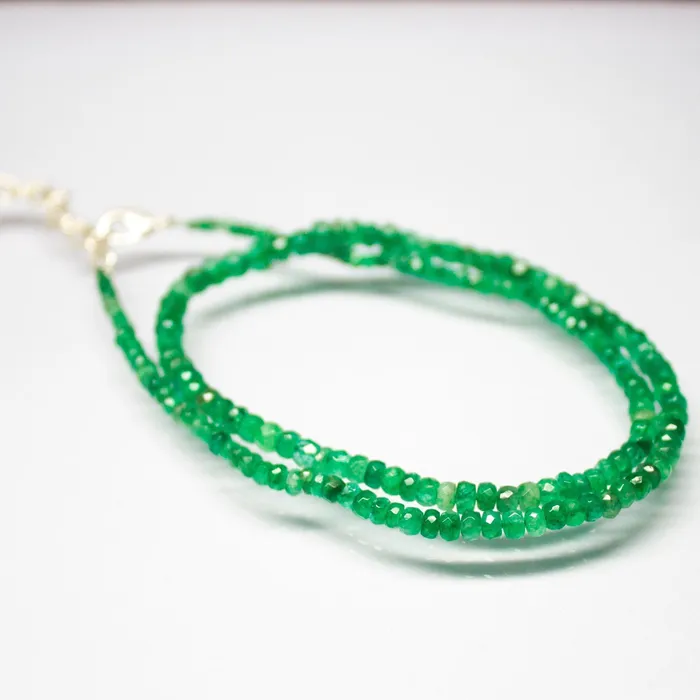 Necklaces Jalvi Co Zambian Green Emerald Faceted Rondelle Gemstone Beaded Necklace 19 3mm 5mm Necklaces Jalvi Co Zambian Green Emerald Faceted Rondelle Gemstone Beaded Necklace 19 3mm 5mm