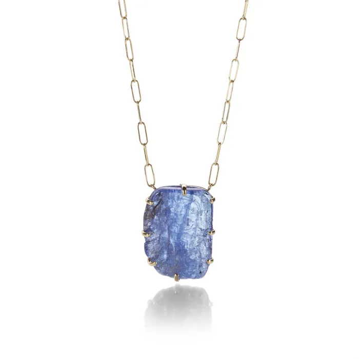 Necklaces Surface Cut Tanzanite Necklace Jamie Joseph