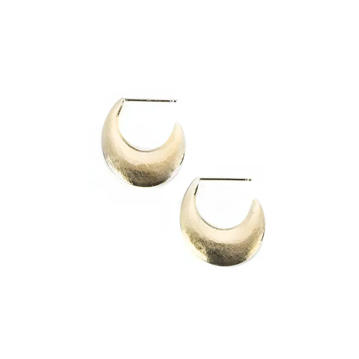 Nicole Landaw Earrings Small Posted Crescent Earrings
