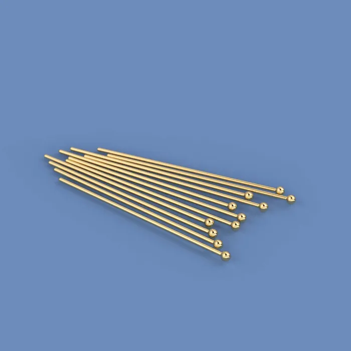 PreStyled Sets Jalvi Co 27 gauge 18k Solid Yellow Gold 20MM 08 INCH Ball Headpin Quantity 2 or 10 or 50 PreStyled Sets Jalvi Co 27 gauge 18k Solid Yellow Gold 20MM 08 INCH Ball Headpin Quantity 2 or 10 or 50