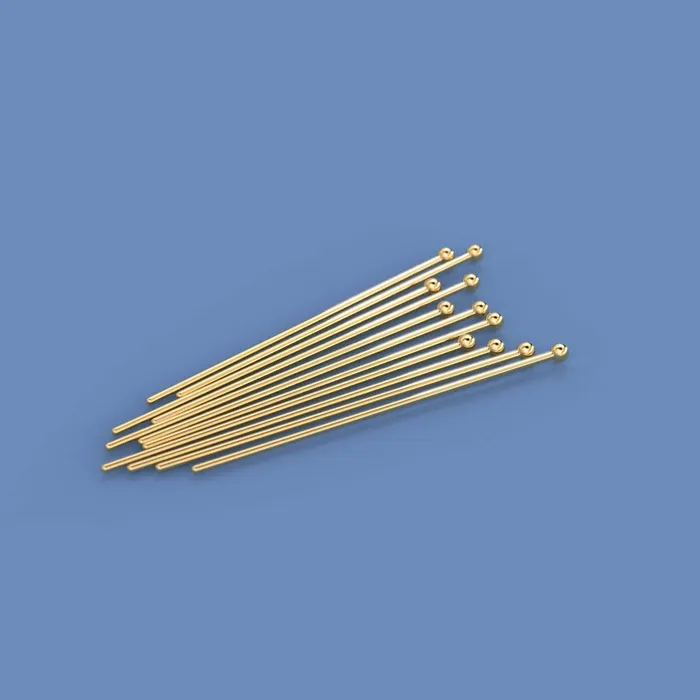 PreStyled Sets Jalvi Co 27 gauge 18k Solid Yellow Gold 20MM 08 INCH Ball Headpin Quantity 2 or 10 or 50 PreStyled Sets Jalvi Co 27 gauge 18k Solid Yellow Gold 20MM 08 INCH Ball Headpin Quantity 2 or 10 or 50