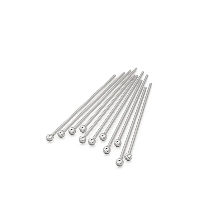 PreStyled Sets Jalvi Co 27 gauge 18k Solid Yellow Gold 20MM 08 INCH Ball Headpin Quantity 2 or 10 or 50 PreStyled Sets Jalvi Co 27 gauge 18k Solid Yellow Gold 20MM 08 INCH Ball Headpin Quantity 2 or 10 or 50