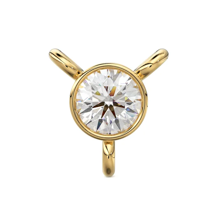 PreStyled Sets Jalvi Co 6x55mm 18k Solid Yellow Gold Brilliant Diamond Bezel Three Bail Y Shape Connector Spacer Finding PreStyled Sets Jalvi Co 6x55mm 18k Solid Yellow Gold Brilliant Diamond Bezel Three Bail Y Shape Connector Spacer Finding