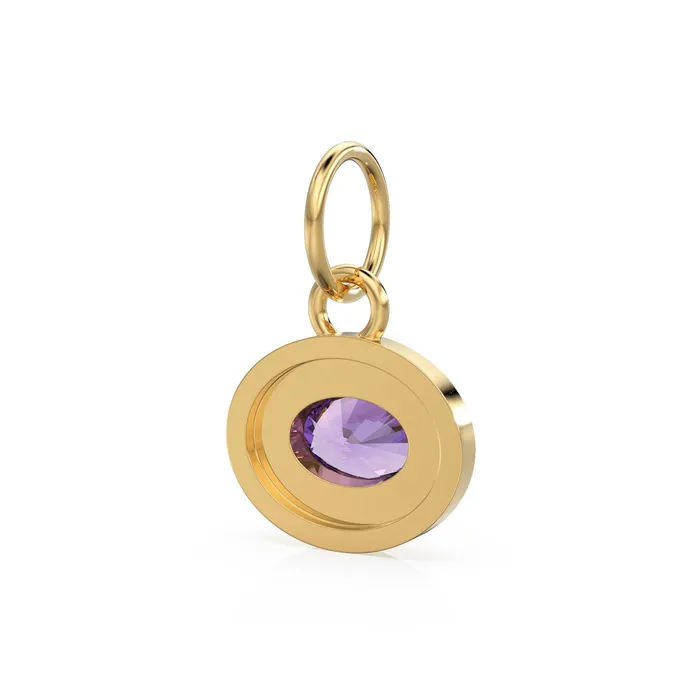 PreStyled Sets Jalvi Co African Amethyst Charms 14k Yellow Solid Gold Bubble Bezel Charm Pendant Purple Oval Gemstone Bezel 18K Gold Jewelry Finding PreStyled Sets Jalvi Co African Amethyst Charms 14k Yellow Solid Gold Bubble Bezel Charm Pendant Purple Oval Gemstone Bezel 18K Gold Jewelry Finding