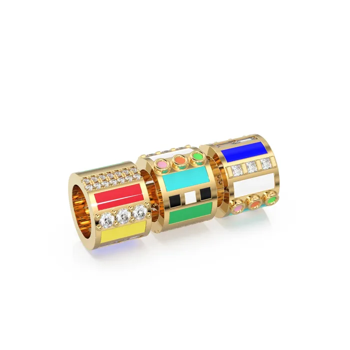 PreStyled Sets Jalvi Co Luxury Diamond Enamel Solid Gold Round Wheel Beads Handmade Real Gold Tyre Gold Spacer Enamel Rondelle Beads Jewelry Making Findings PreStyled Sets Jalvi Co Luxury Diamond Enamel Solid Gold Round Wheel Beads Handmade Real Gold Tyre Gold Spacer Enamel Rondelle Beads Jewelry Making Findings