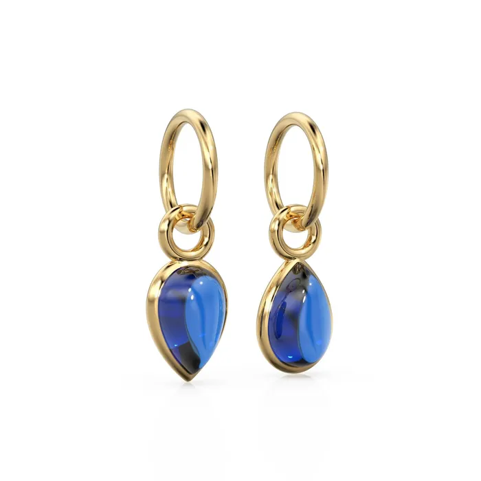 PreStyled Sets Jalvi Co Sapphire Pear Solid Gold Charm Natural Blue Gemstone Handmade Gold Pendant 14k Solid Yellow Gold Jewelry Making Findings April September PreStyled Sets Jalvi Co Sapphire Pear Solid Gold Charm Natural Blue Gemstone Handmade Gold Pendant 14k Solid Yellow Gold Jewelry Making Findings April September