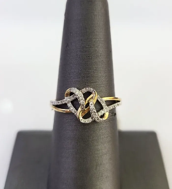 Real 10k Hearts Diamond Ladies Ring Women Casual 10Kt Yellow Gold Globalwatches10 Rings Real 10k Hearts Diamond Ladies Ring Women Casual 10Kt Yellow Gold Globalwatches10 Rings