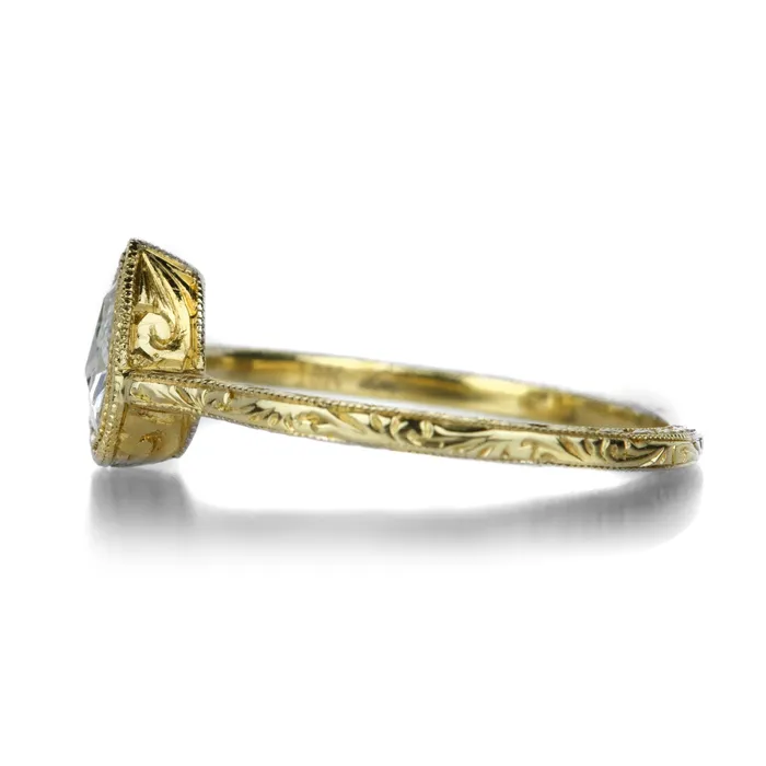 Rings Engraved Diamond Cathedral Ring Diana Mitchell Rings Engraved Diamond Cathedral Ring Diana Mitchell